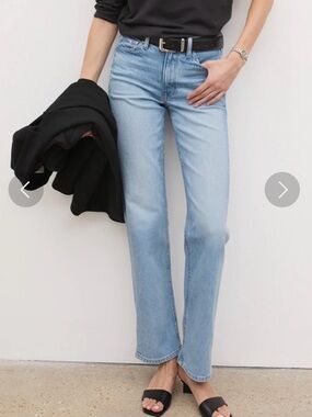 AYR Light Blue Straight-Leg Jeans
